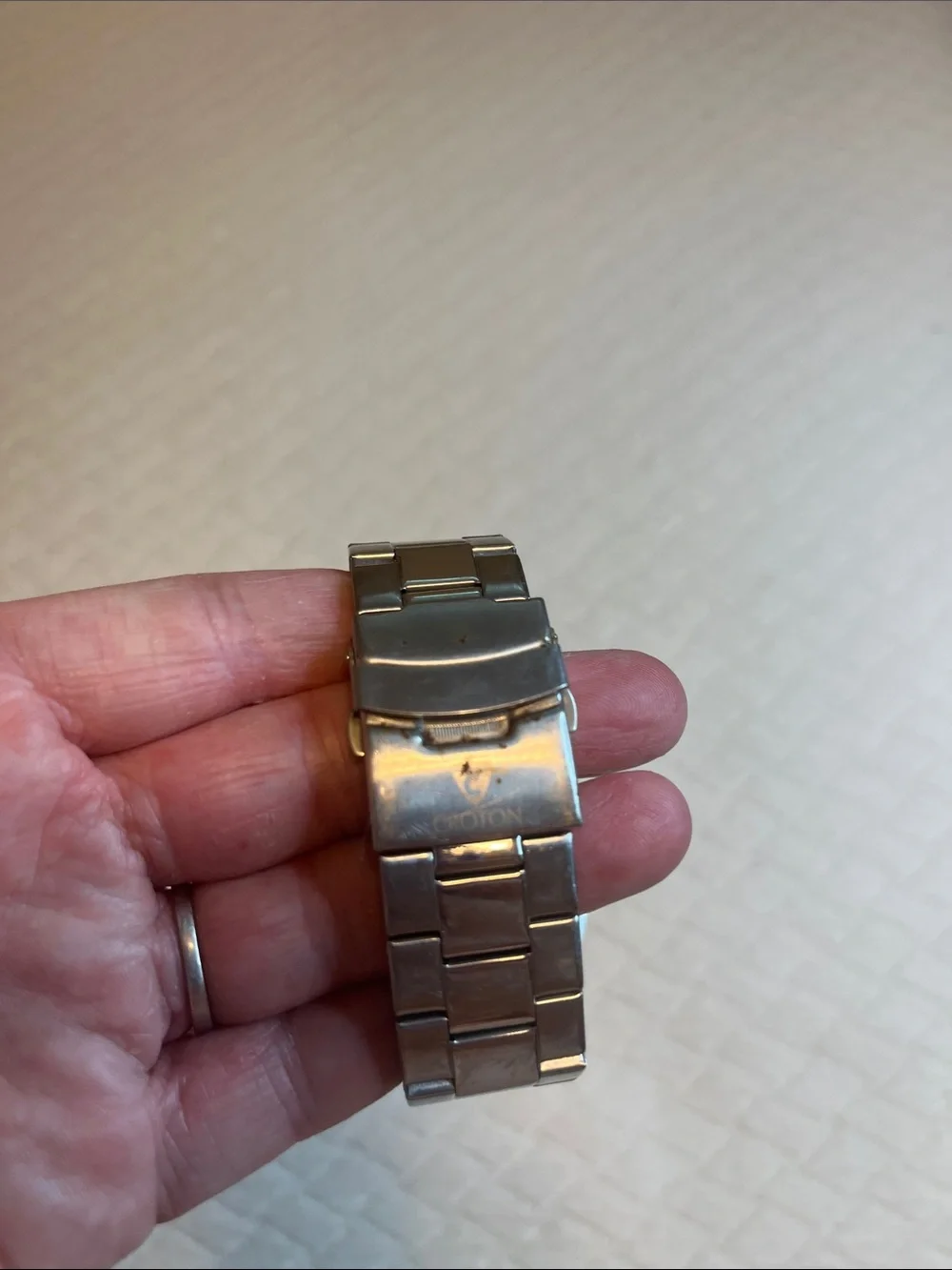 Croton Aquamatic Men's Stainless Steel Watch with Red Dial